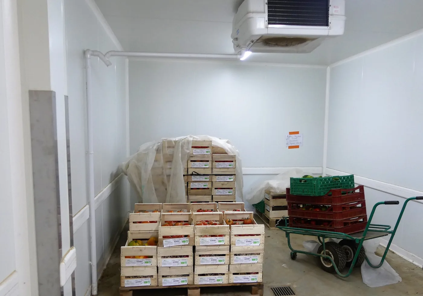 Chambre froide de conservation